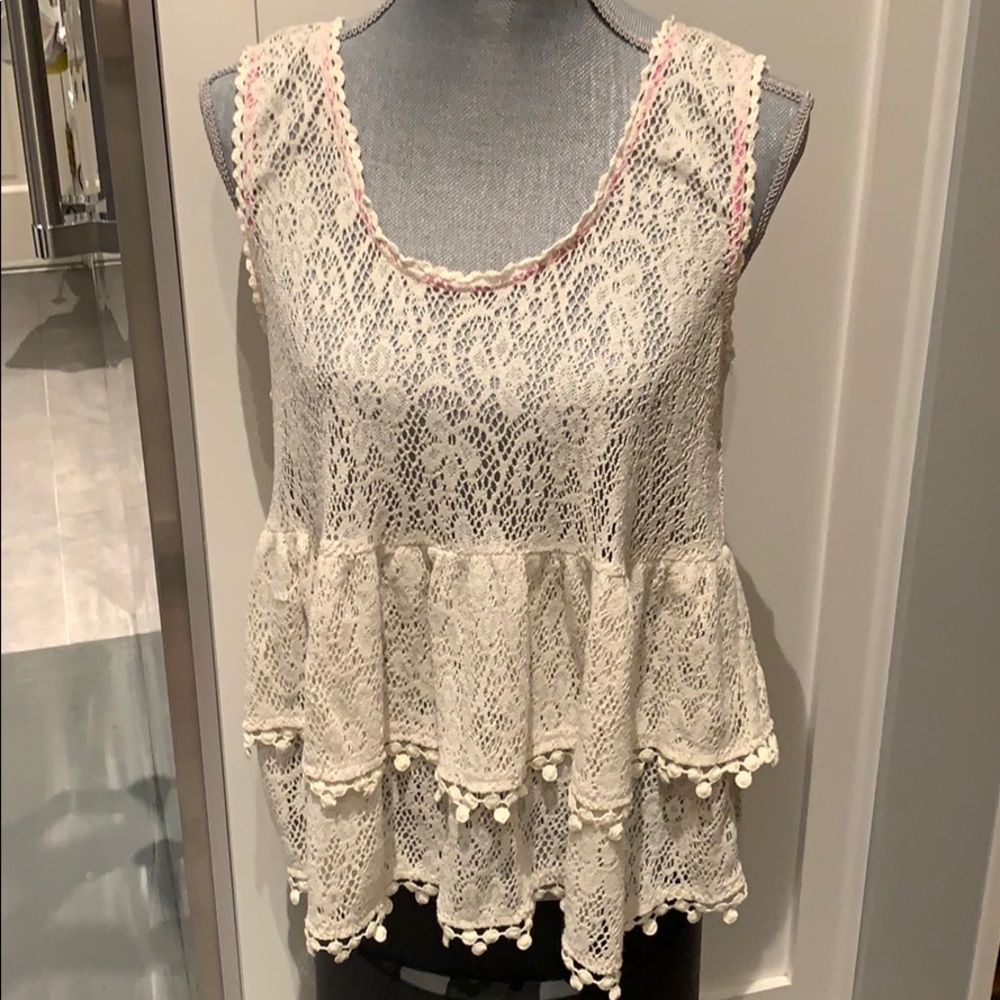 Free People Lace Tank